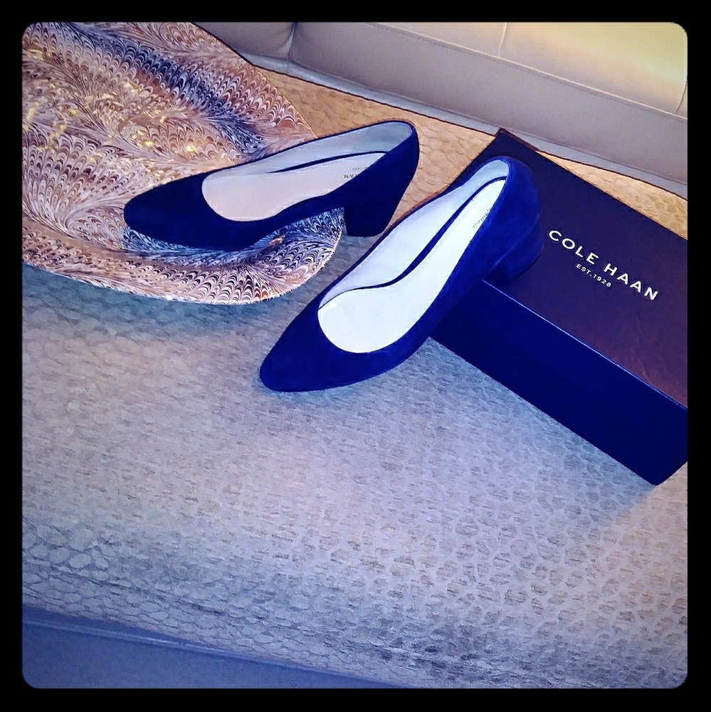 Cole Haan Deep Navy Blue modern pumps